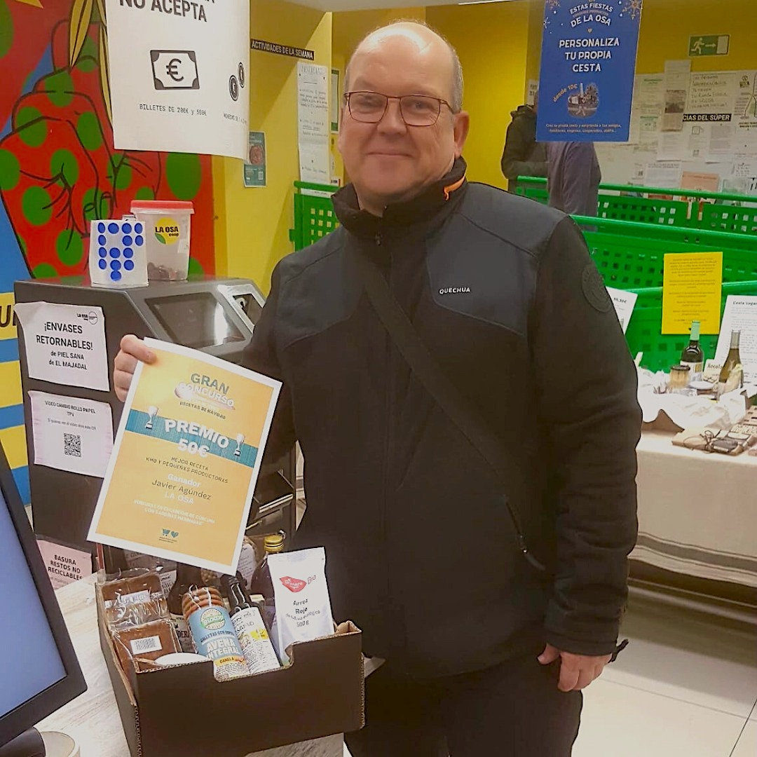 Socio ganador concurso Recetas navideñas